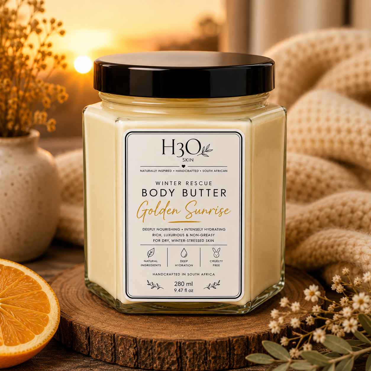 Winter Rescue Body Butter – Golden Sunrise 280ml